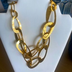 Gorgeous 24k gold plated bronze necklace.